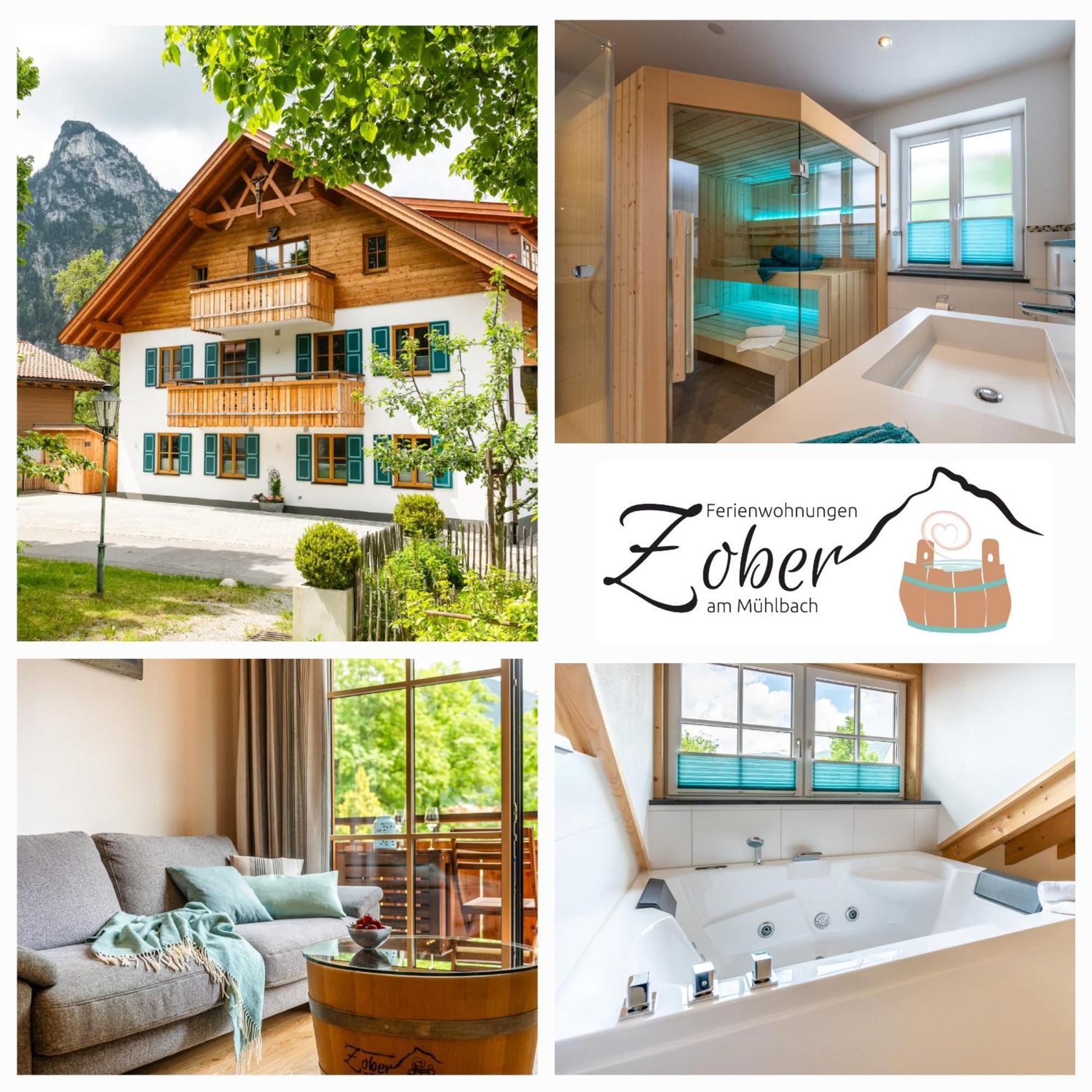 Ferienwohnungen Zober Am Muehlbach Oberammergau Exterior foto